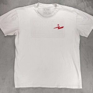 All Hands Graphic T-Shirt Cocktail Bar Texas USA White Short Sleeve Tee XL